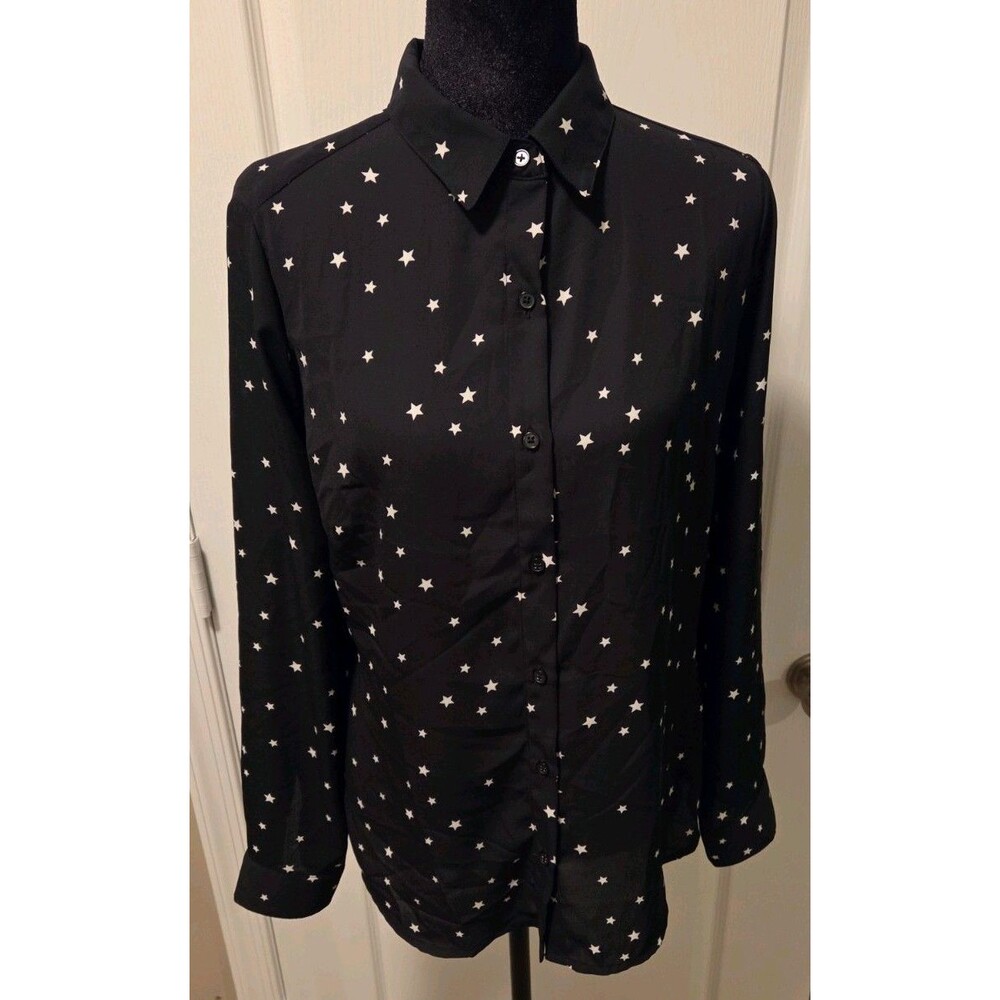 Banana Republic Classic Fit Star Print Button-Down Shirt - Size S